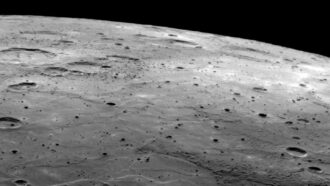 The surface of Mercury