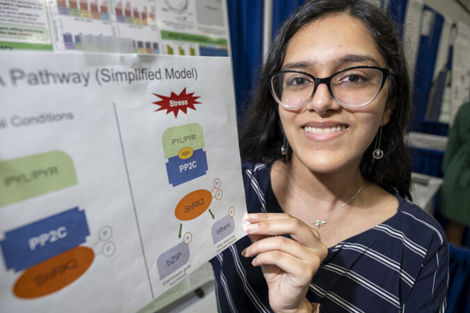 Nandini Rostogi and her research board